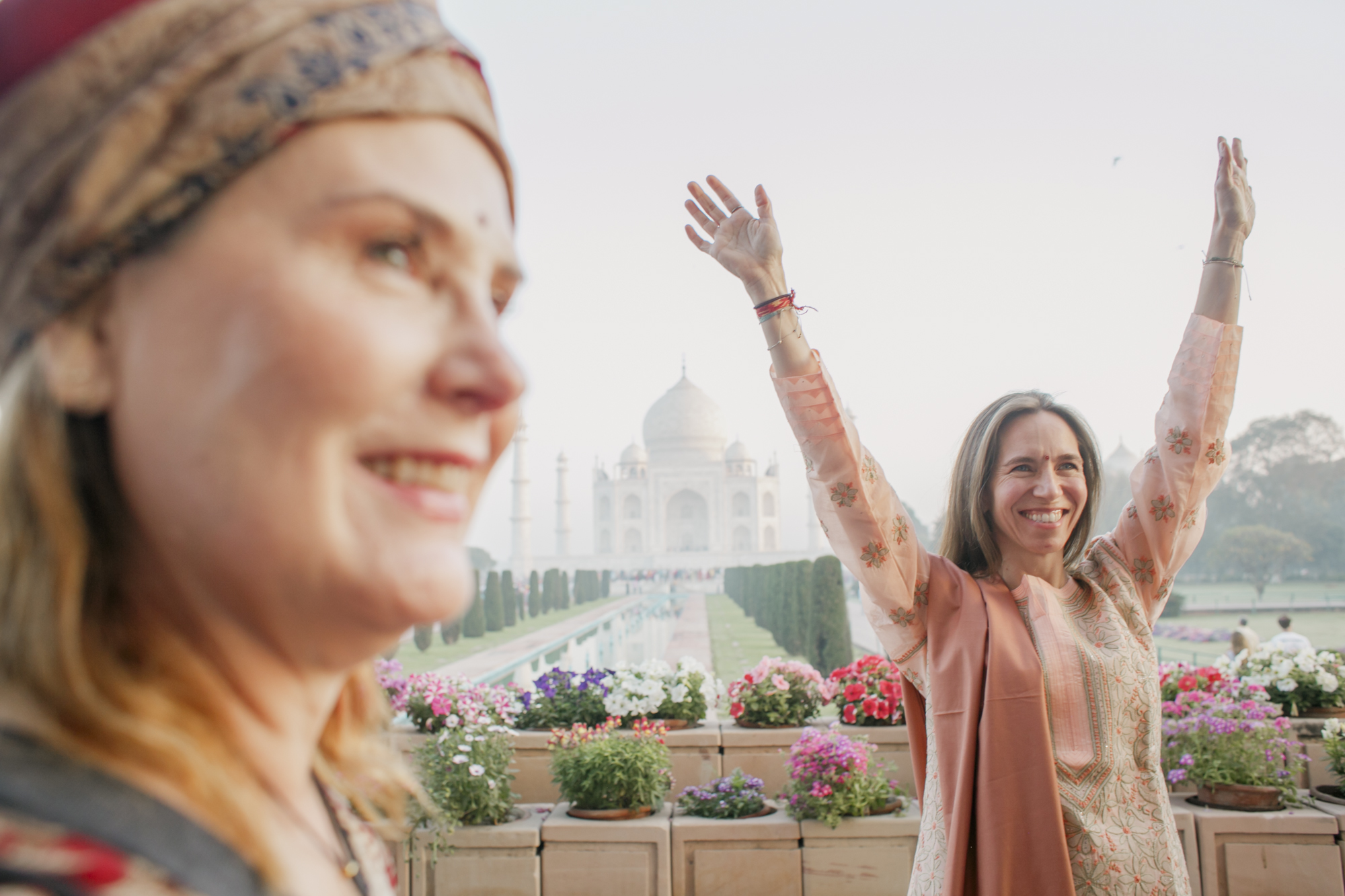 Viajeras de Viajando Juntas compartiendo el viaje en India